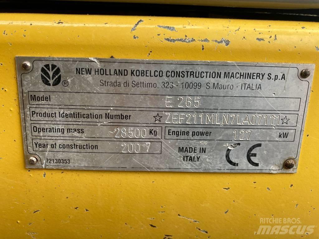 New Holland E 265 LC 履帶式 挖土機/掘鑿機/挖掘機