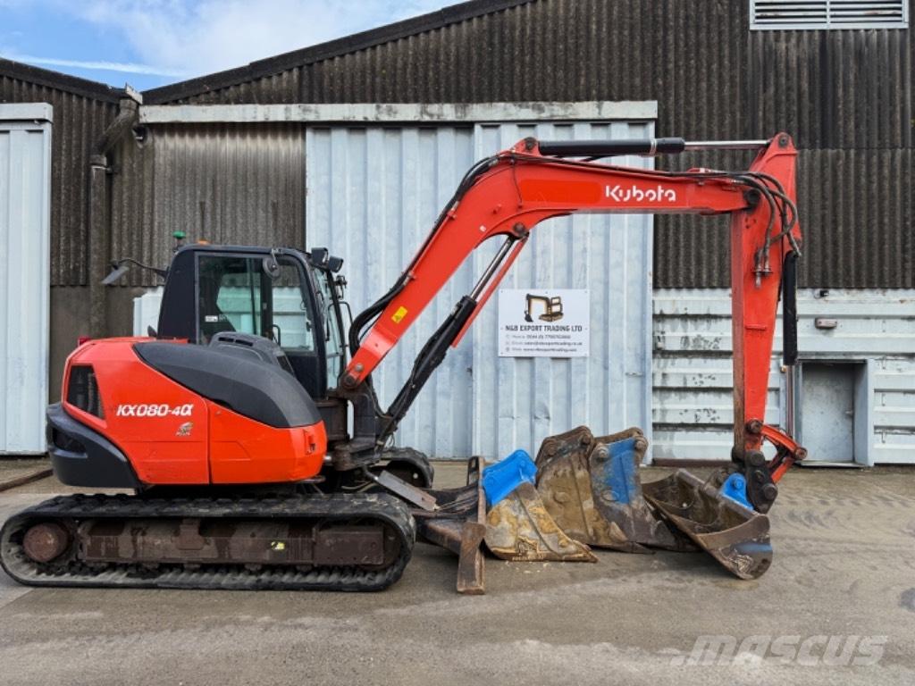Kubota KX 080 中型挖土機/掘鑿機/挖掘機 7t-12t
