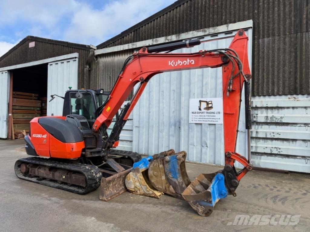 Kubota KX 080 中型挖土機/掘鑿機/挖掘機 7t-12t