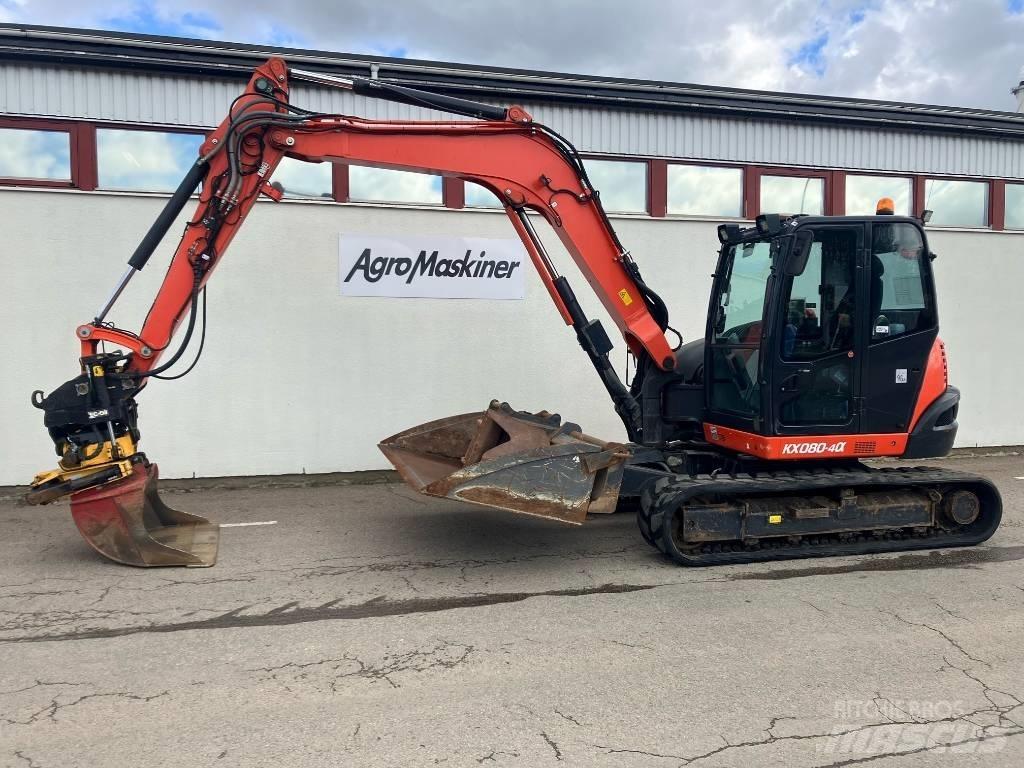 Kubota KX 080-4 中型挖土機/掘鑿機/挖掘機 7t-12t