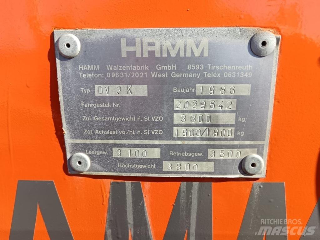 Hamm DV 3 K 雙輪滾壓機