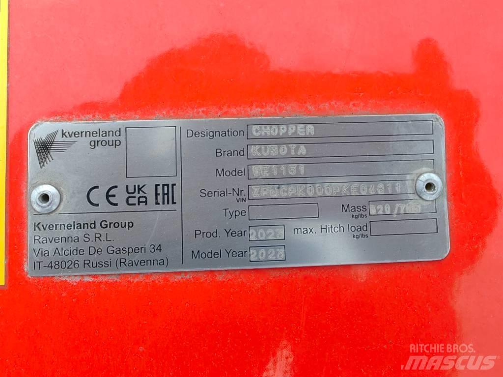 Kubota SE 1151UB 莖葉去葉機