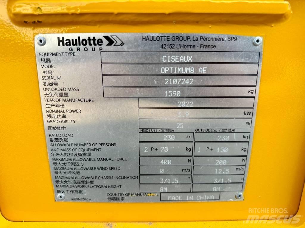 Haulotte OPTIMUM 8 剪式升降機
