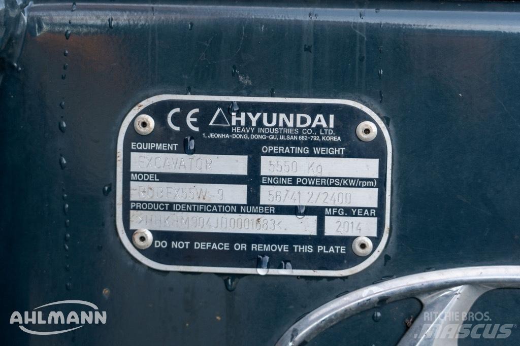 Hyundai R55W-9A 旋轉式挖土機/掘鑿機/挖掘機