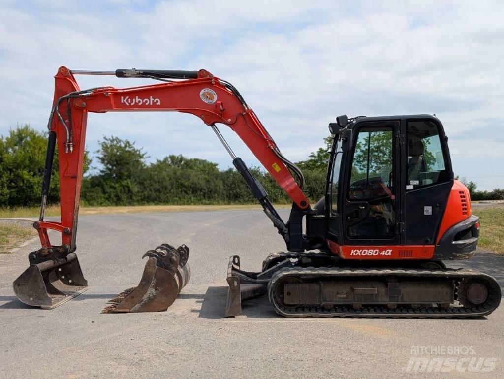 Kubota KX 080-4 中型挖土機/掘鑿機/挖掘機 7t-12t