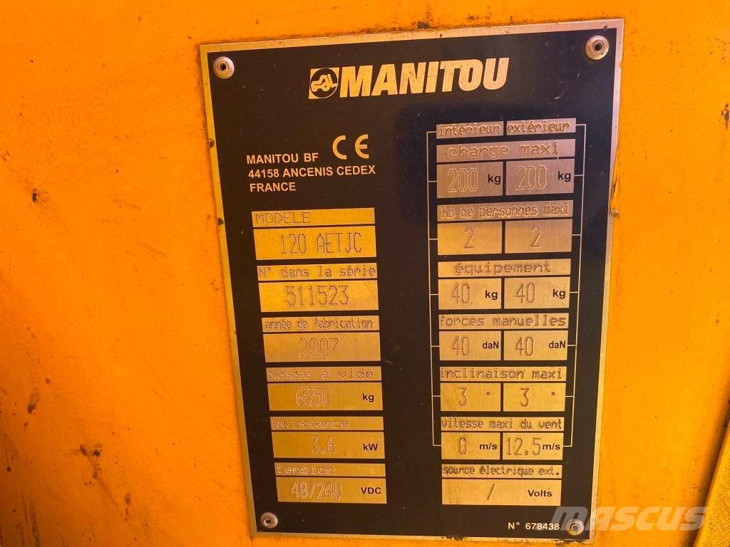 Manitou 120 AET JC 曲臂高空作業車