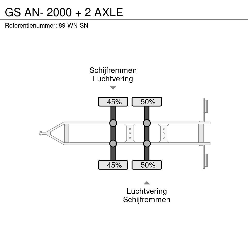 GS AN- 2000 + 2 AXLE 平板式/側卸式拖車