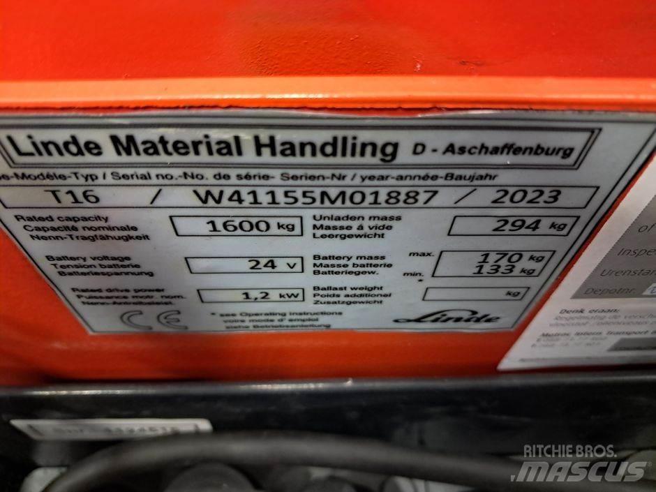 Linde T16 低架升降機