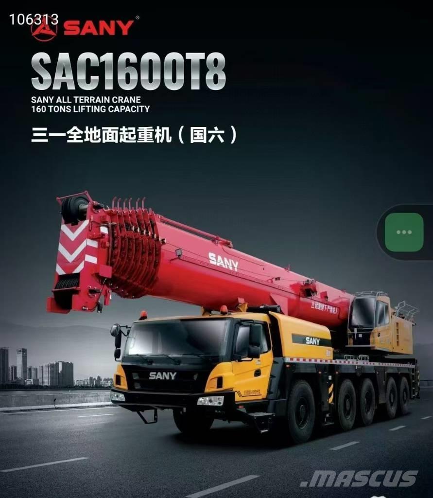 Sany SANY 160 Tons 全路面起重機/吊車