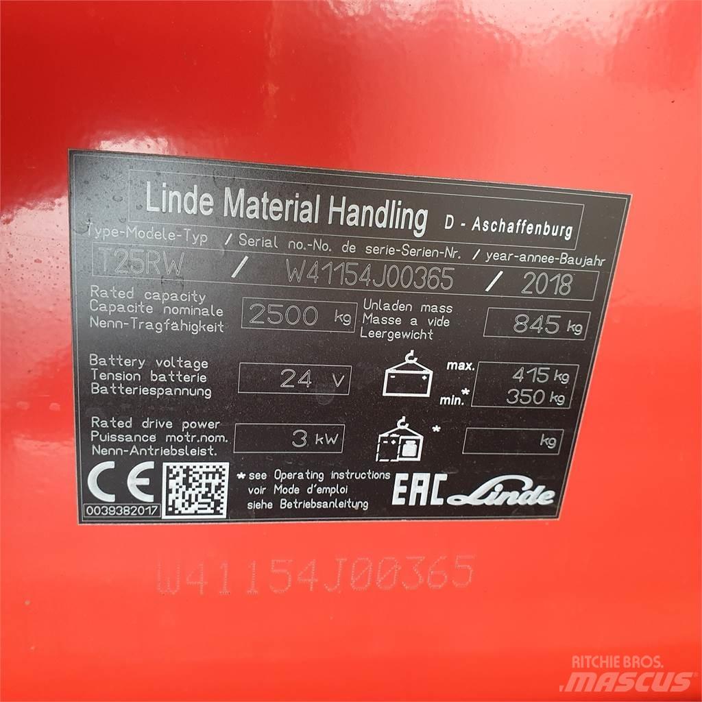 Linde T25RW-lang 低架升降機