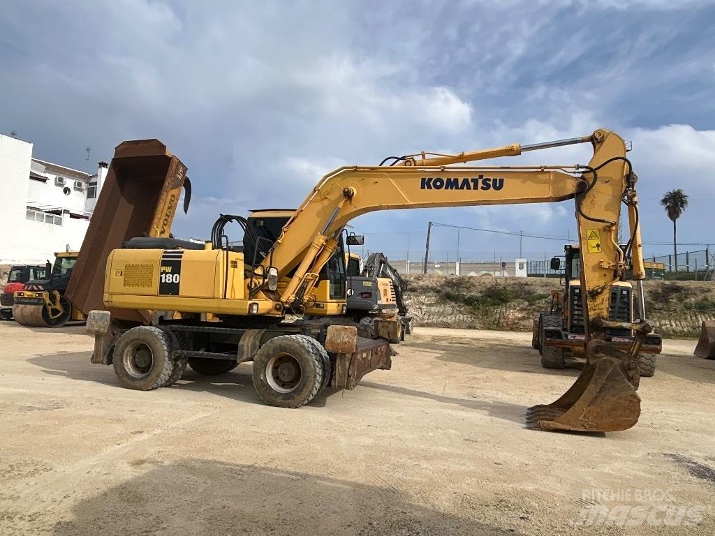 Komatsu PW 180 旋轉式挖土機/掘鑿機/挖掘機
