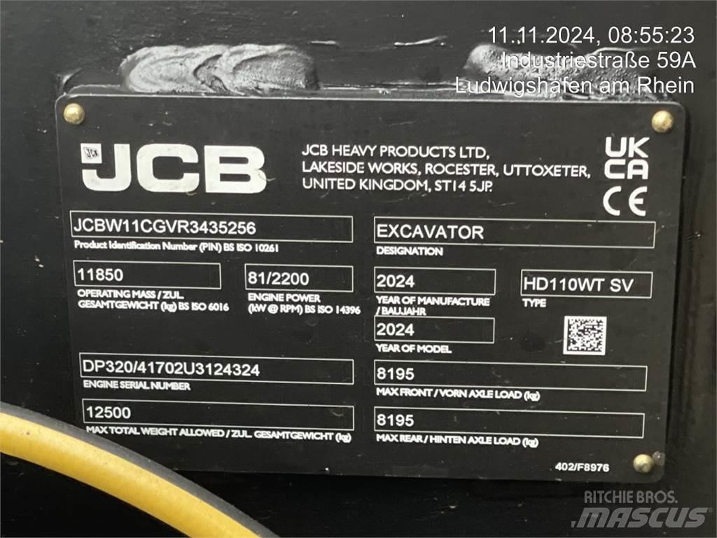 JCB HydraDig 110W 旋轉式挖土機/掘鑿機/挖掘機
