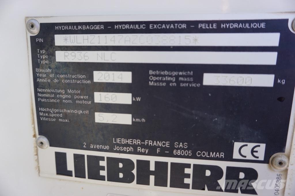 Liebherr R 936 N LC 履帶式 挖土機/掘鑿機/挖掘機