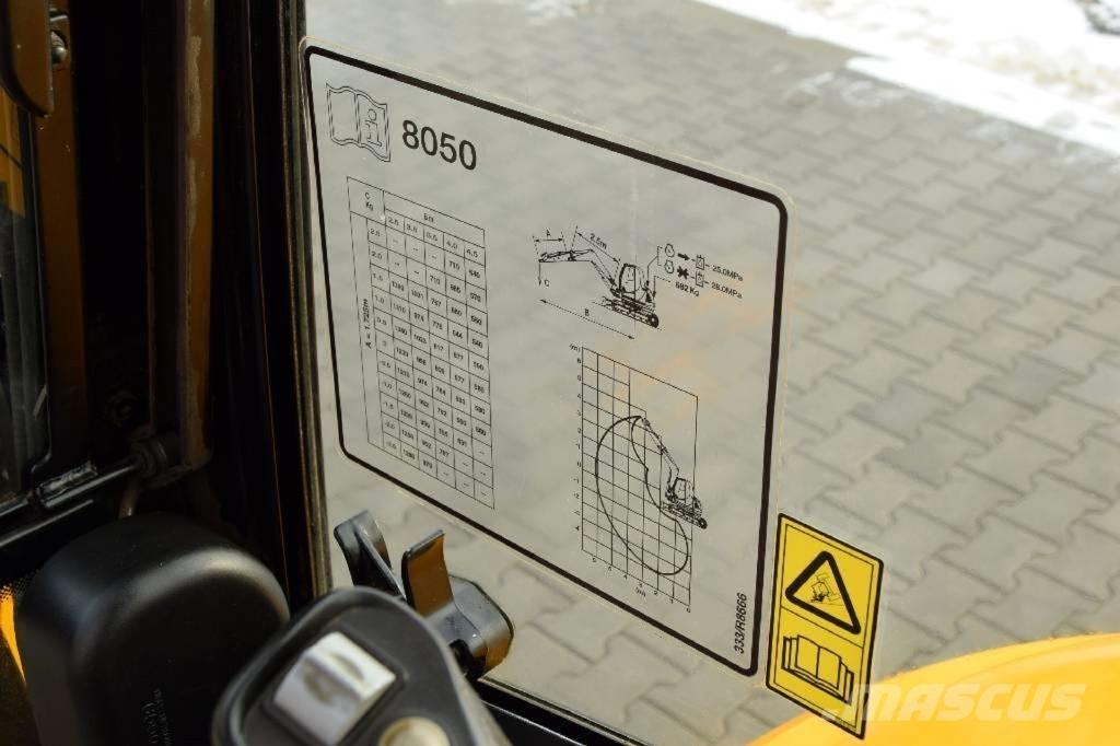 JCB 8050 RTS 小型挖土機/掘鑿機<7t(小型挖掘機)