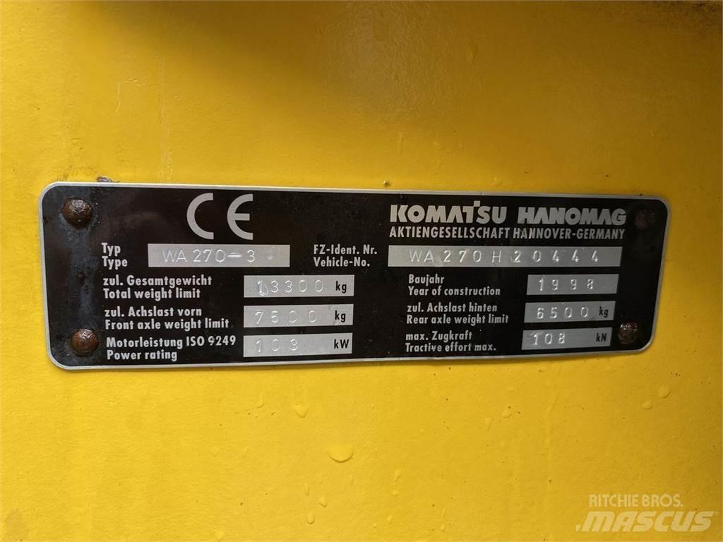 Komatsu WA270-3 輪胎式裝載機