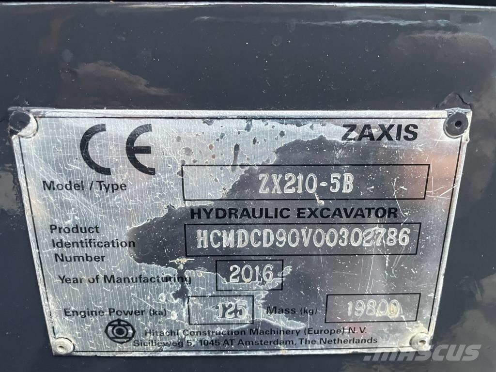 Hitachi ZX 210 LC-5B 履帶式 挖土機/掘鑿機/挖掘機