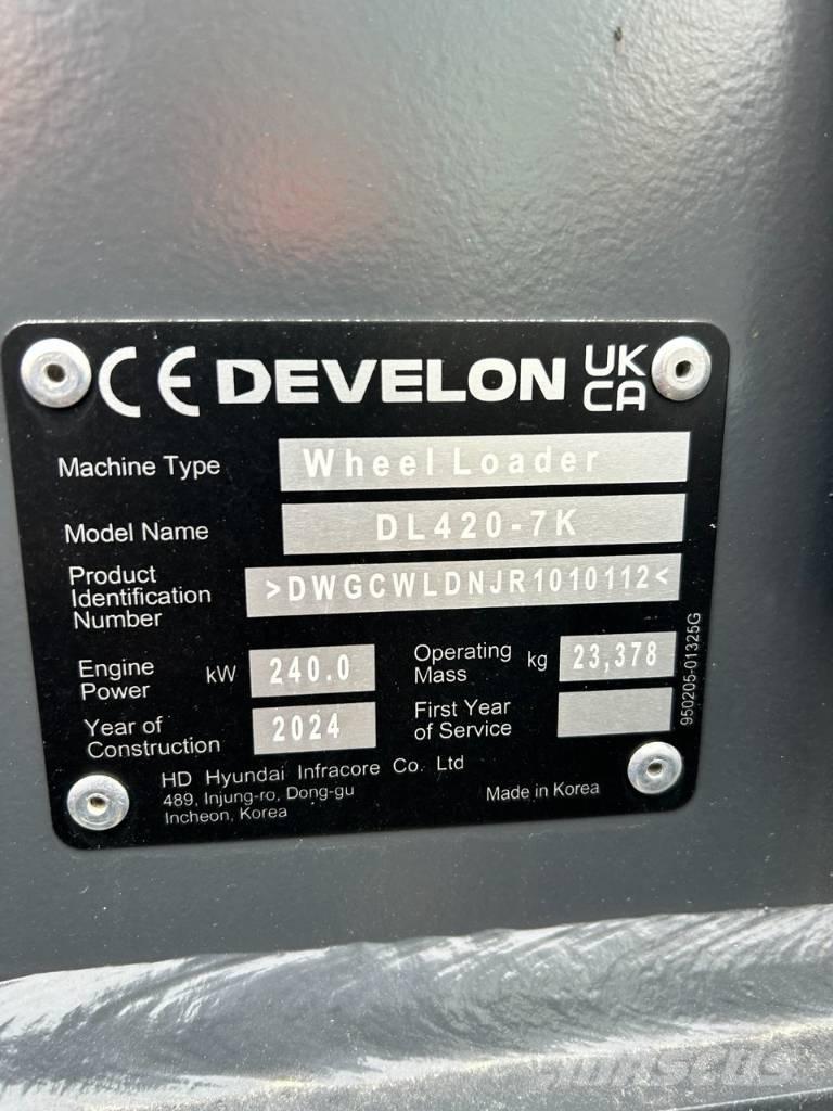 Develon DL 420 CVT-7 輪胎式裝載機