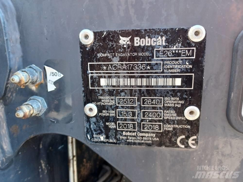 Bobcat E 26 小型挖土機/掘鑿機<7t(小型挖掘機)