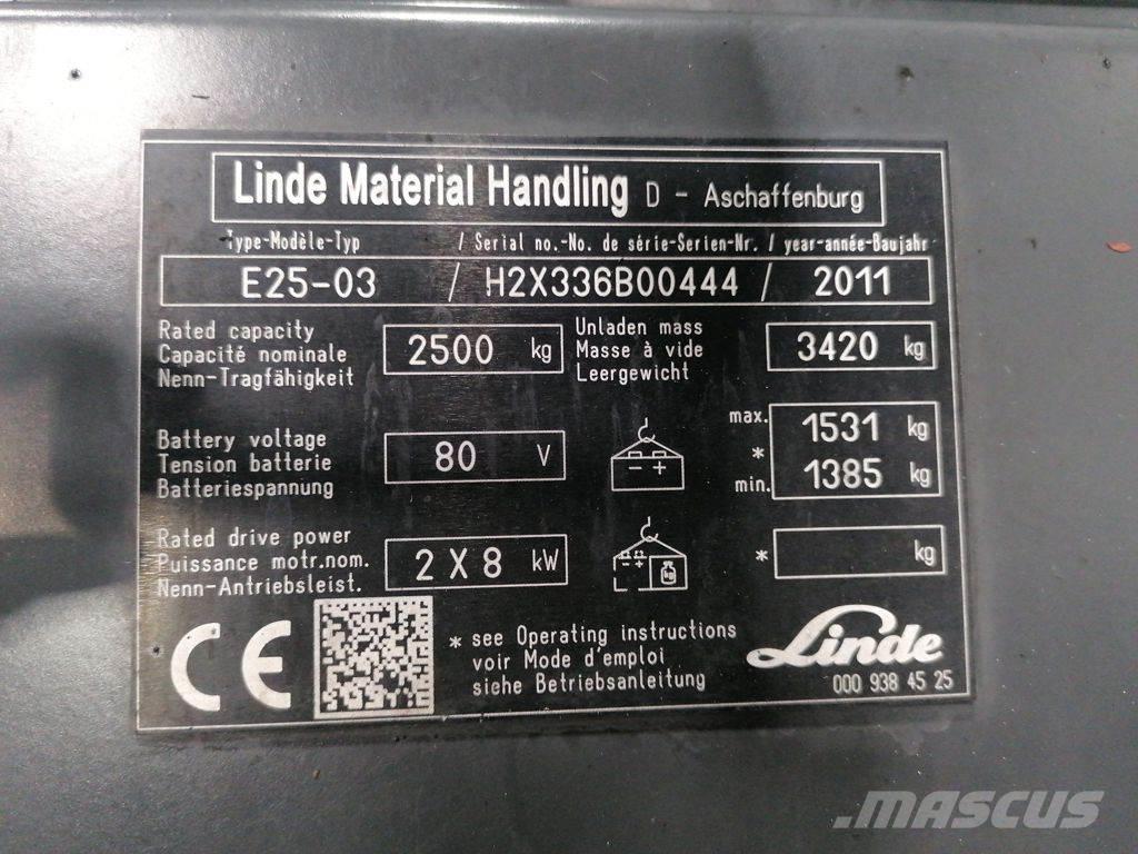 Linde E25-03 電動堆高機