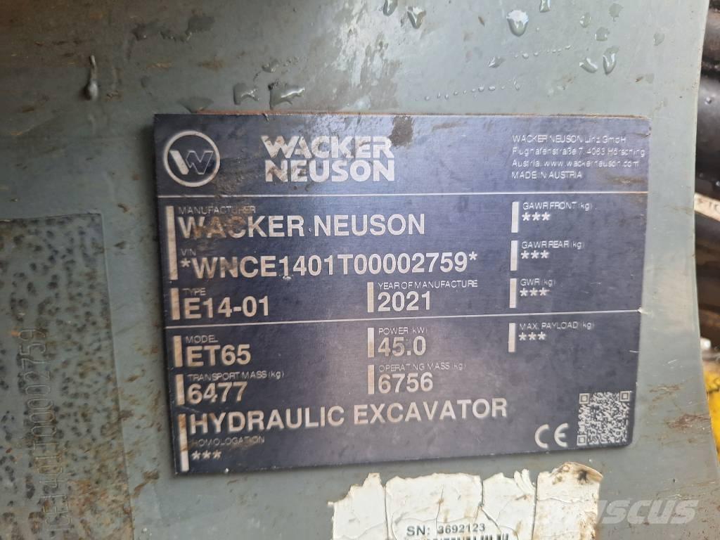 Wacker Neuson ET 65 履帶式 挖土機/掘鑿機/挖掘機