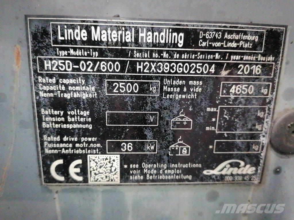Linde H25D-02/600 液化石油氣LPG卡車