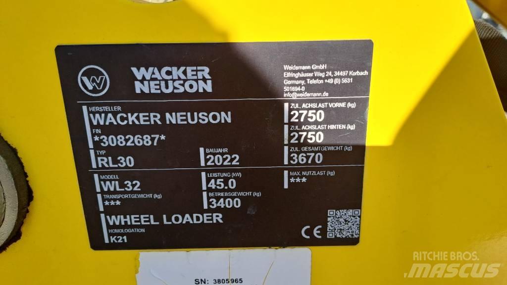 Wacker Neuson WL32 輪胎式裝載機
