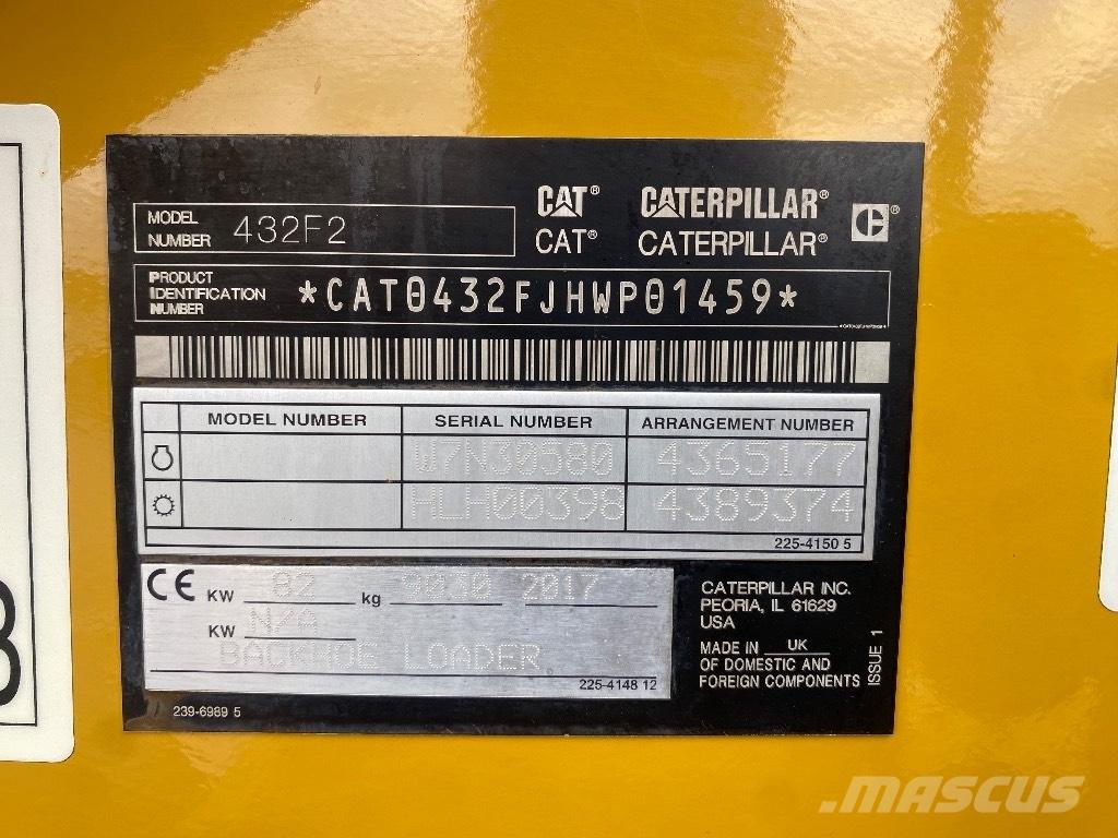 CAT 432 F 反鏟裝載機