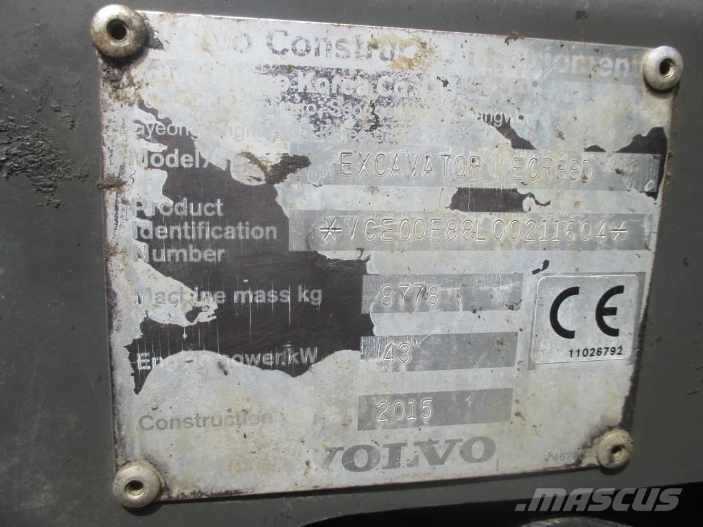 Volvo ECR 88 D 中型挖土機/掘鑿機/挖掘機 7t-12t