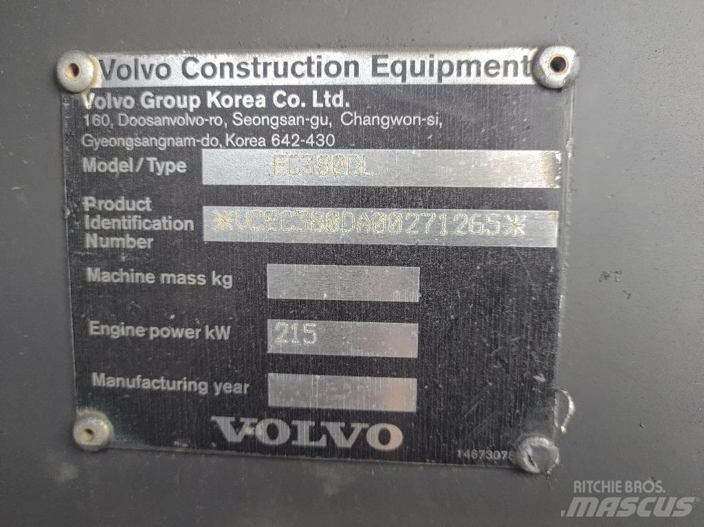 Volvo EC380DL 履帶式 挖土機/掘鑿機/挖掘機