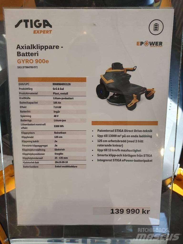 Stiga GYRO 900E DEMO 騎乘式割草機