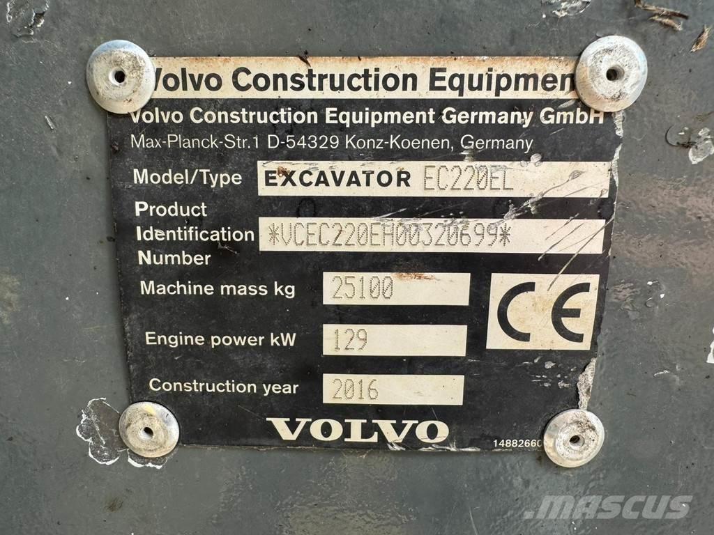 Volvo EC220EL 履帶式 挖土機/掘鑿機/挖掘機