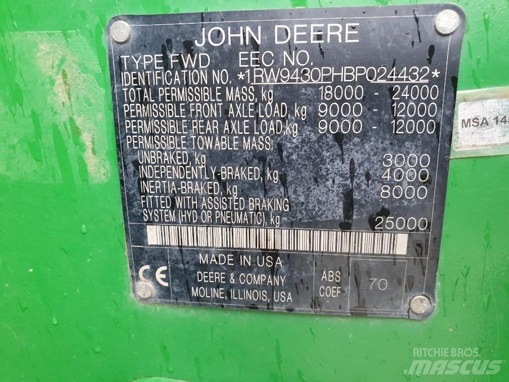 John Deere 9430 曳引機