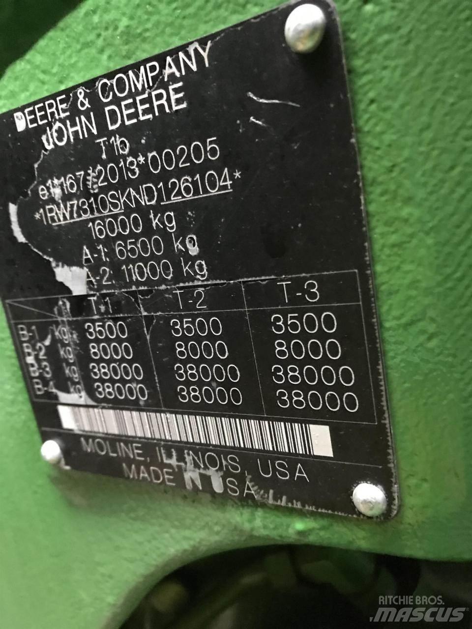 John Deere 7R 310 曳引機