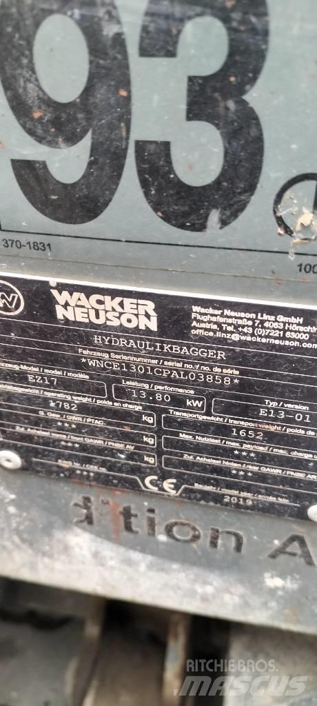 Wacker Neuson EZ 17 小型挖土機/掘鑿機<7t(小型挖掘機)