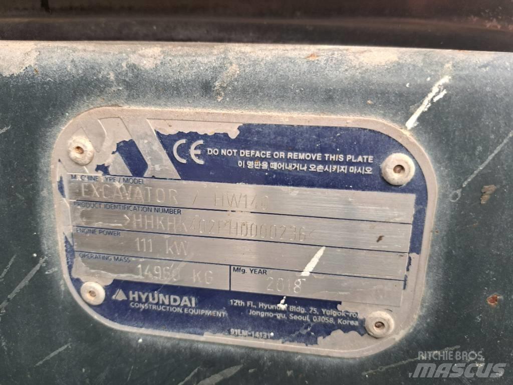 Hyundai HW140 旋轉式挖土機/掘鑿機/挖掘機
