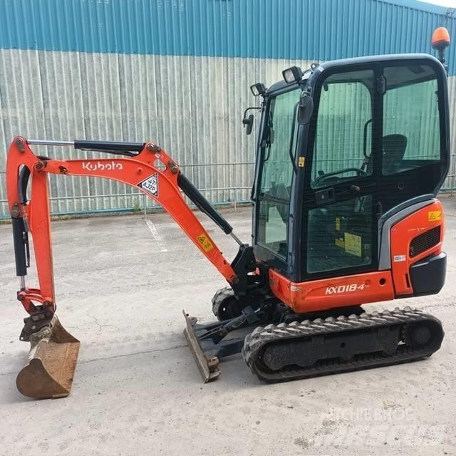 Kubota KX 018-4 小型挖土機/掘鑿機<7t(小型挖掘機)