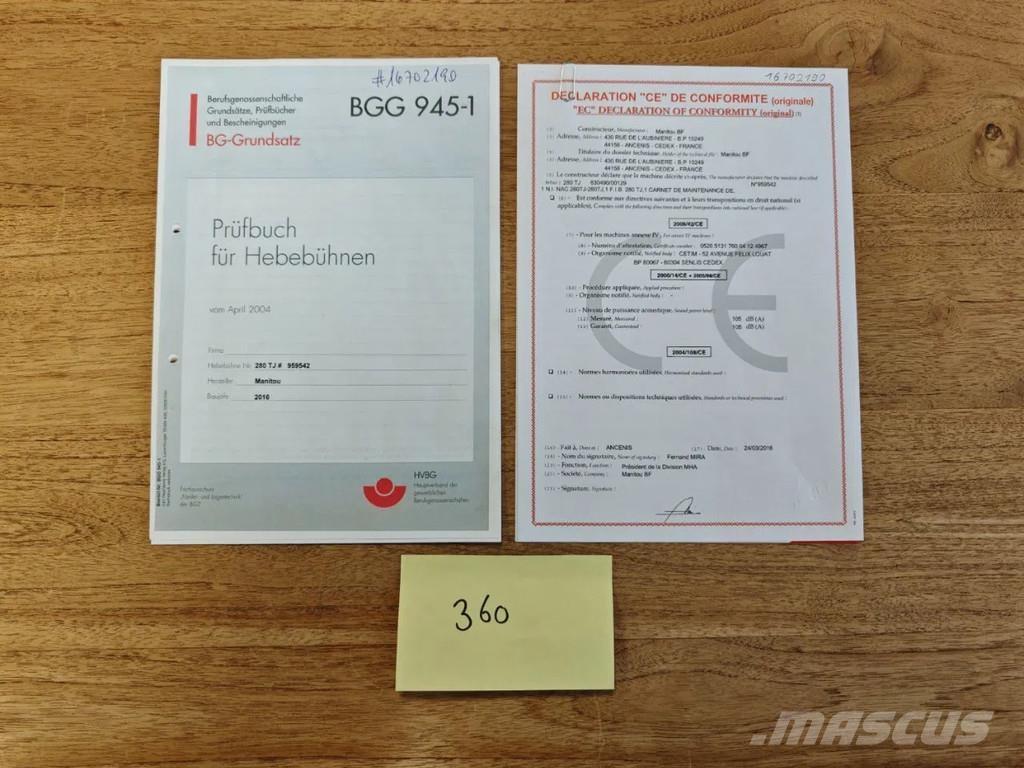 Manitou 280 TJ 伸縮臂高空作業車