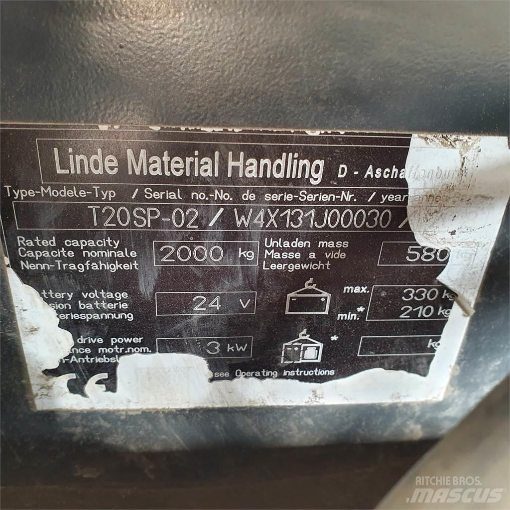Linde T20SP kurz 低架升降機