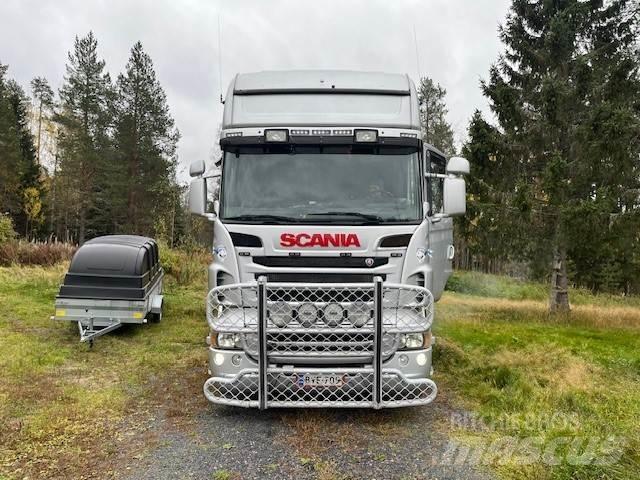 Scania R 560 6*2 平板式/側卸式卡車
