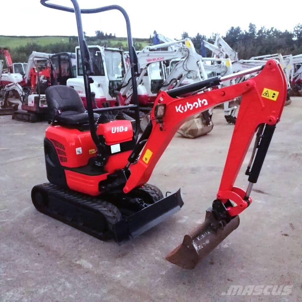 Kubota U 10-3 小型挖土機/掘鑿機<7t(小型挖掘機)