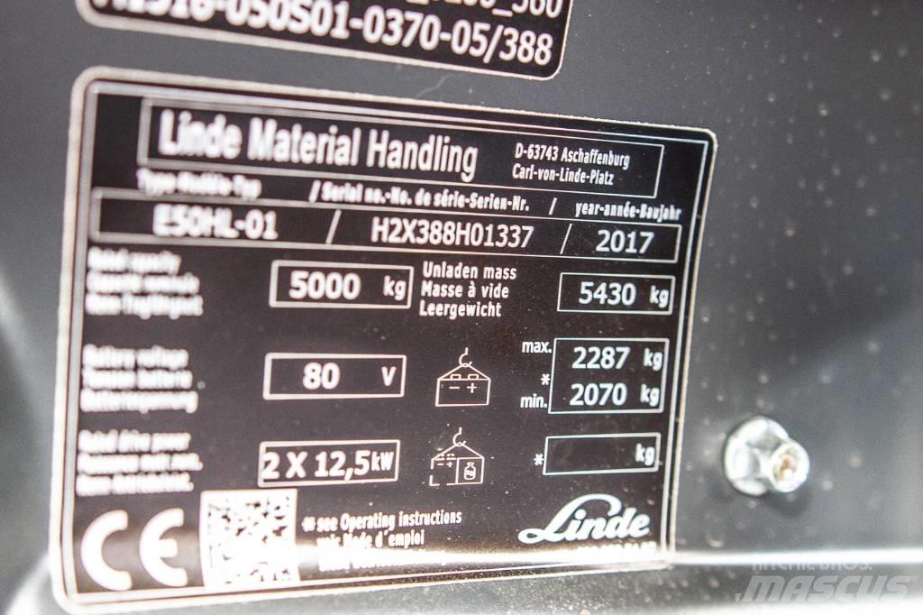 Linde E50HL-01 電動堆高機