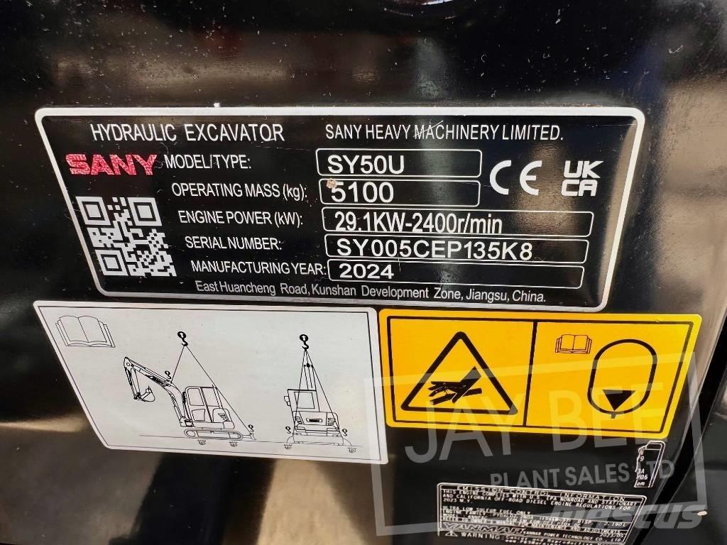 Sany SY 50 U 小型挖土機/掘鑿機<7t(小型挖掘機)