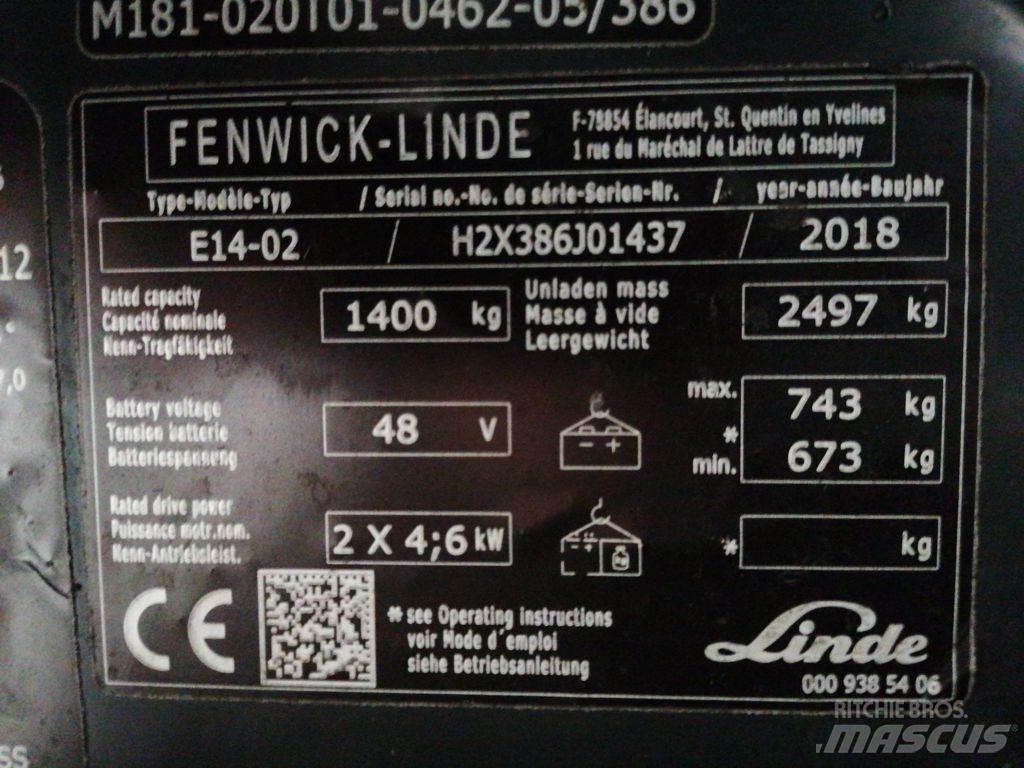 Linde E14-02 電動堆高機
