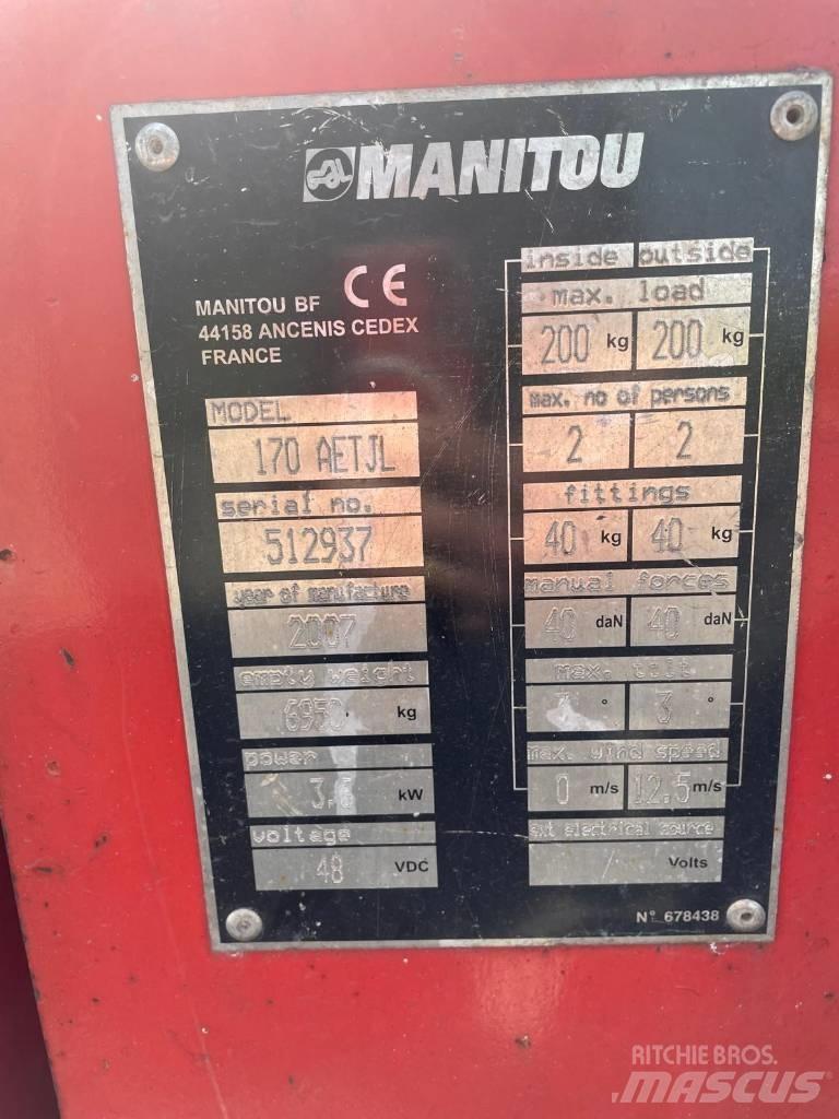 Manitou 170 AETJL 曲臂高空作業車