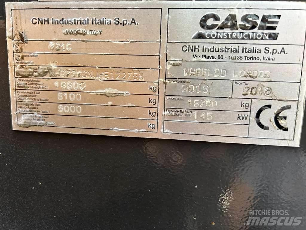 CASE 721G XR 輪胎式裝載機