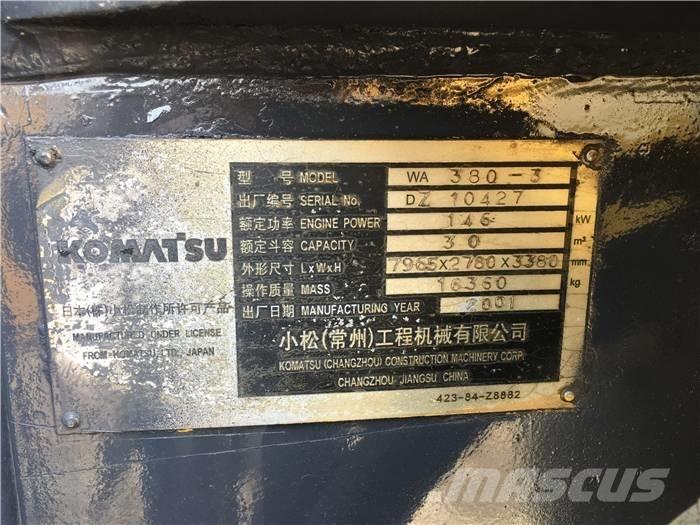Komatsu WA 380-3 輪胎式裝載機