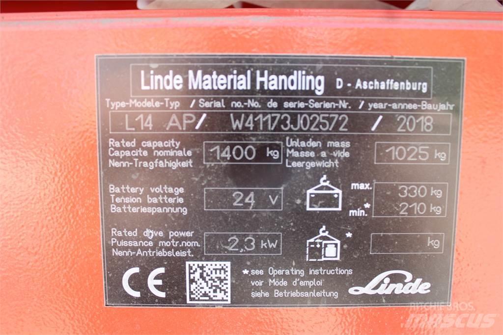 Linde L14APi 行走控制式堆積機