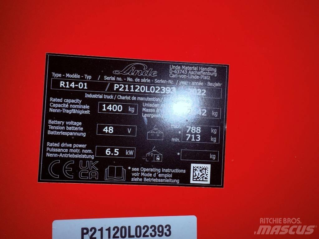 Linde R14/1120 前伸式堆高機(叉車)