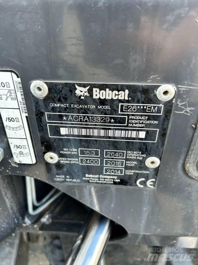 Bobcat E 26 小型挖土機/掘鑿機<7t(小型挖掘機)