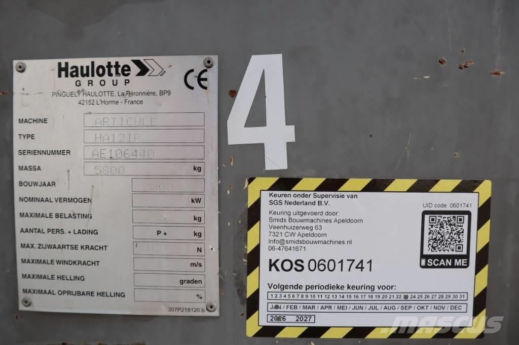 Haulotte HA12IP 2WD 曲臂高空作業車